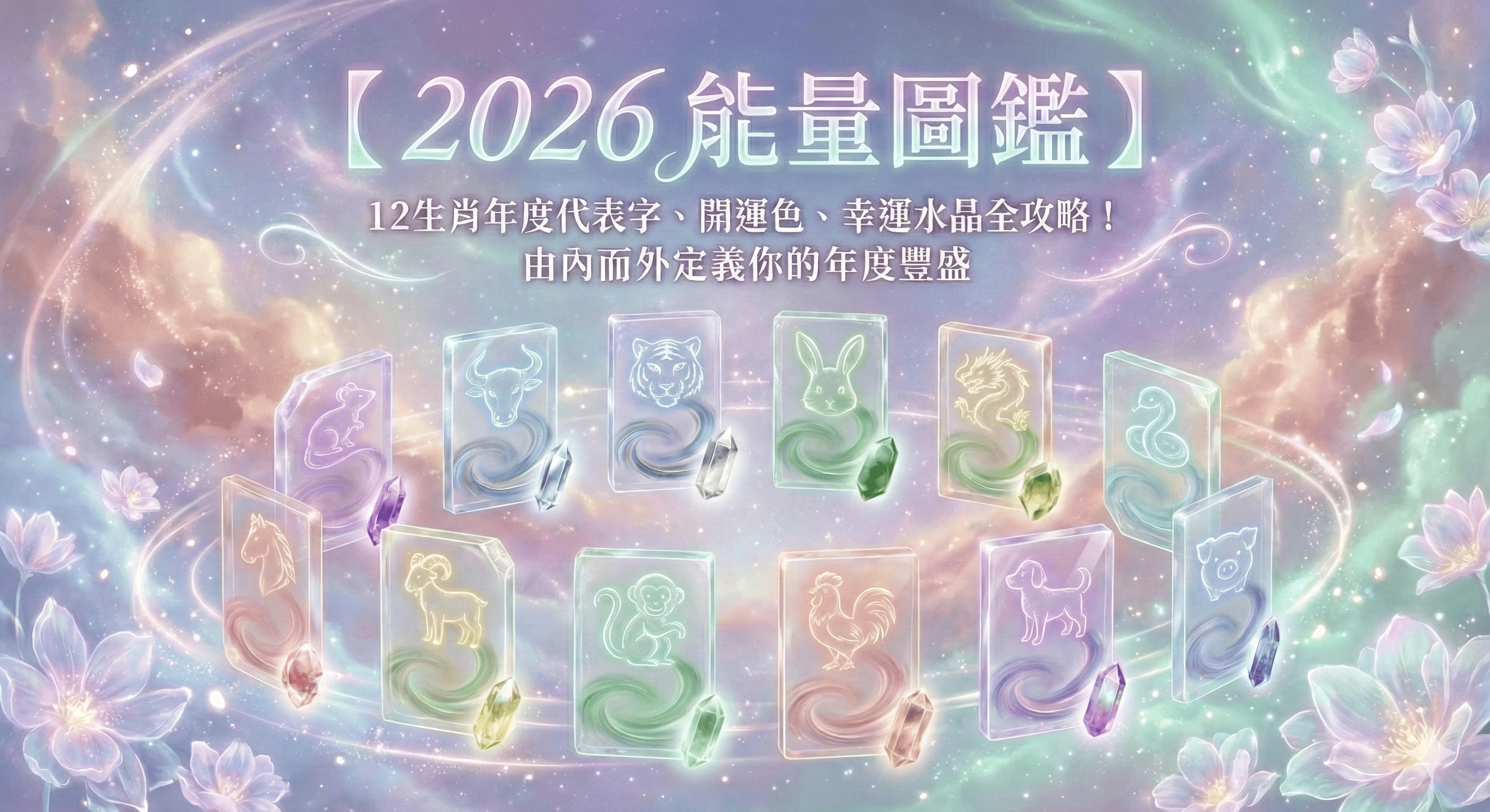 2026年12 生肖開運水晶幸運色系