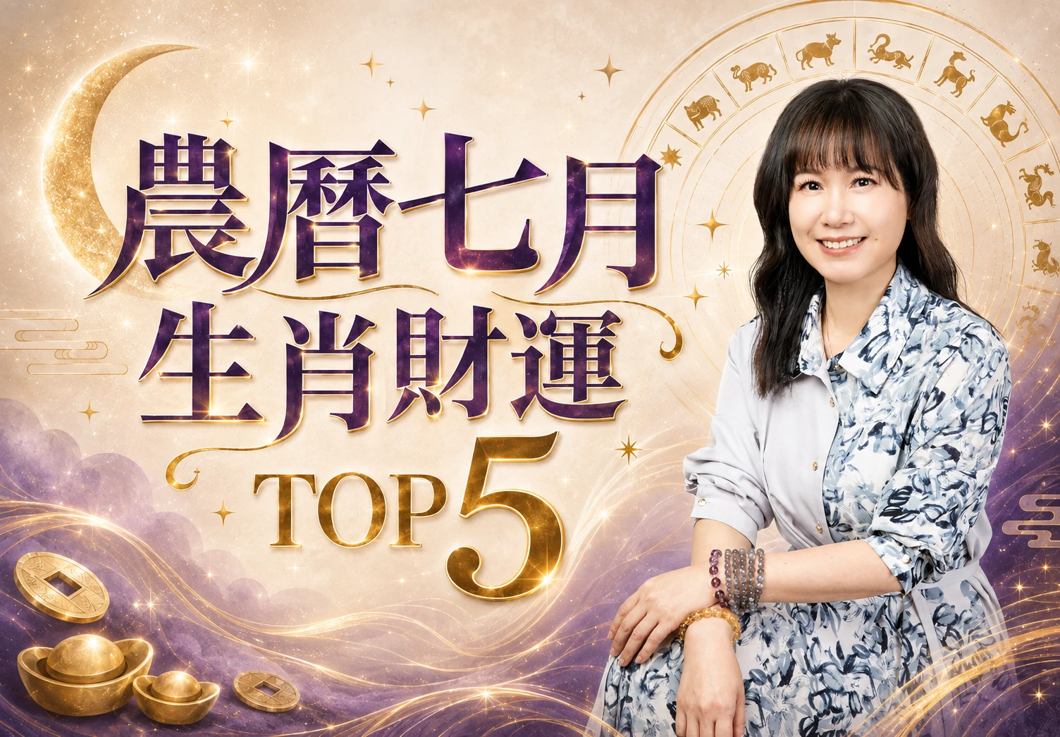 農曆七月「５生肖」財運正旺！黃金發財月 進帳順暢無阻