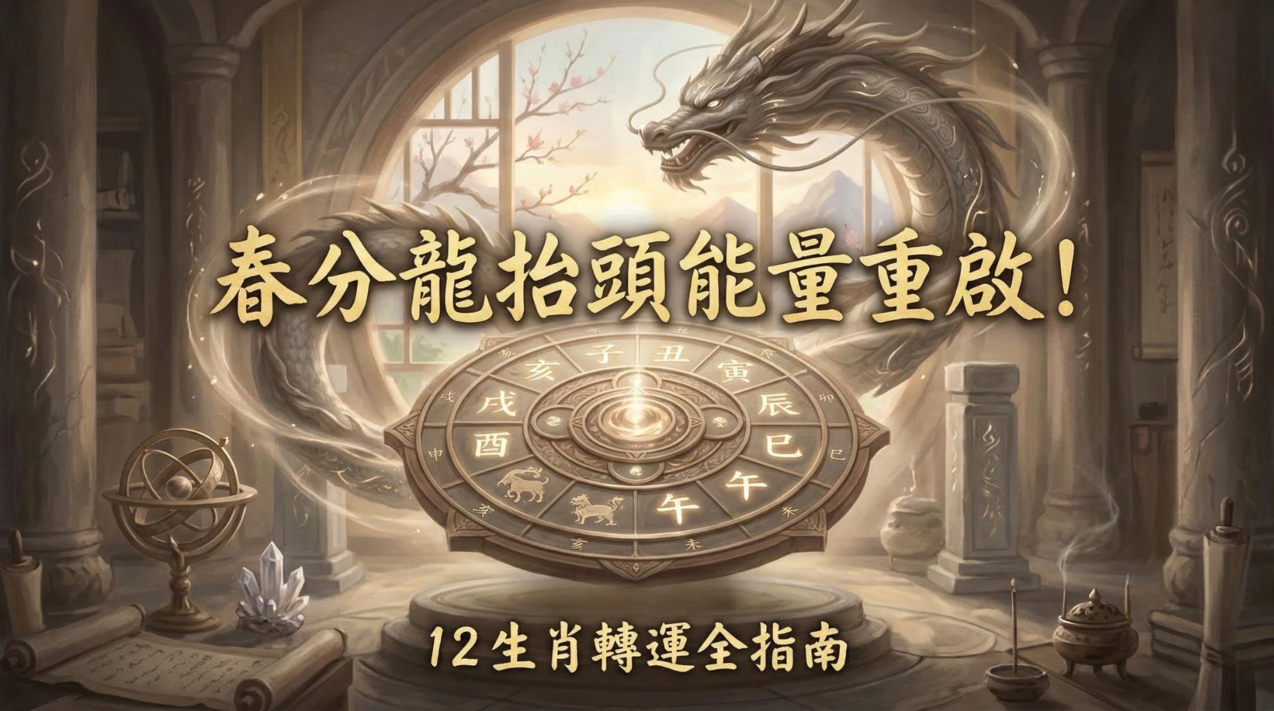 2026 春分龍抬頭能量重啟！12 生肖轉運全指南：順應木氣生發，找回內在穩定的療育力量