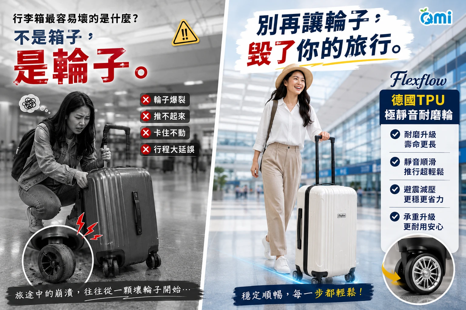 里爾「黑大理石」旅行測重雙箱組|生活有樂趣
