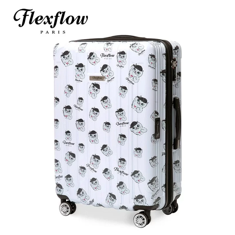 Flexflow智能29吋測重行李箱 |隱藏限量版 費羅氏貓|一鍵秤重|可擴充|靜音輪 TSA海關鎖