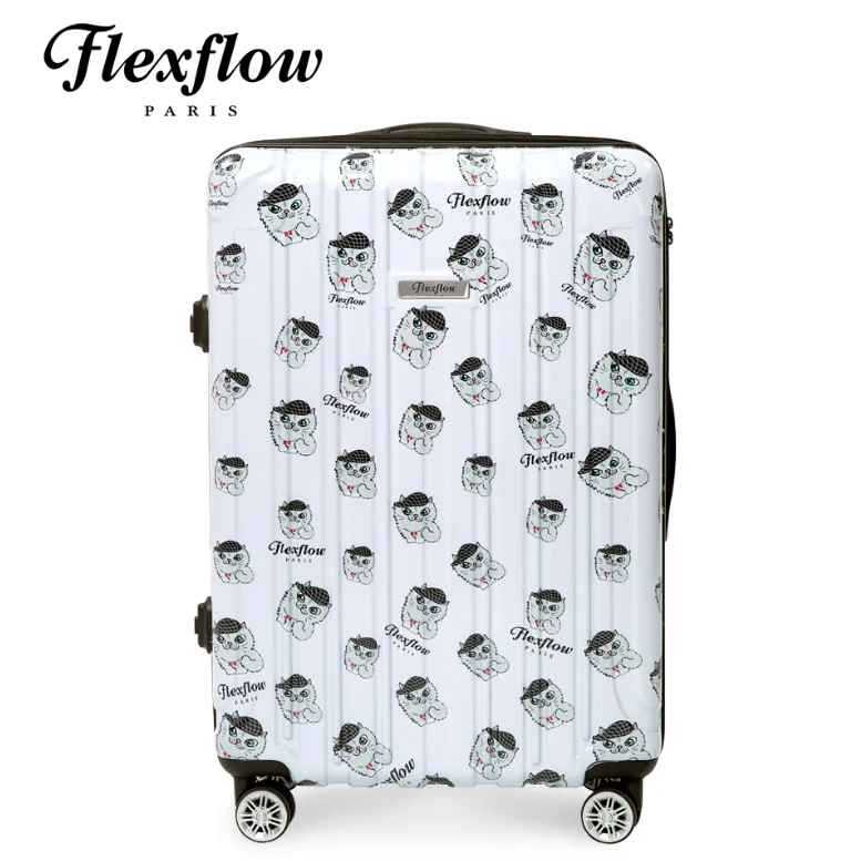 Flexflow智能29吋測重行李箱 |隱藏限量版 費羅氏貓|一鍵秤重｜可擴充｜靜音輪 TSA海關鎖
