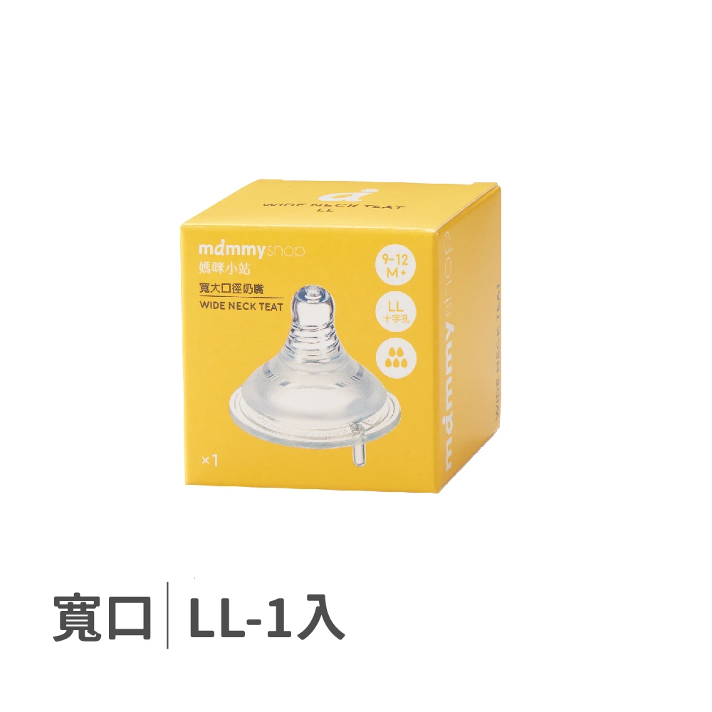 母感體驗2.5 奶嘴 1入裝 (寬大口徑 / LL / 十字孔)