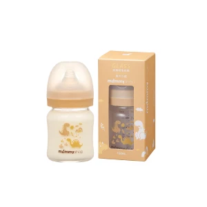 母感體驗2.5 - 玻璃奶瓶 120ml (寬大口徑 / 恐龍)