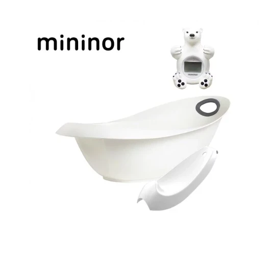 【丹麥mininor】寶寶澡盆+北極熊溫度計