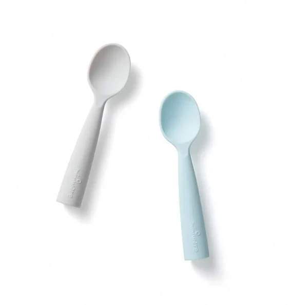 Miniware 天然寶貝兒童學習餐具 矽膠學習湯匙組  (多色可選)
