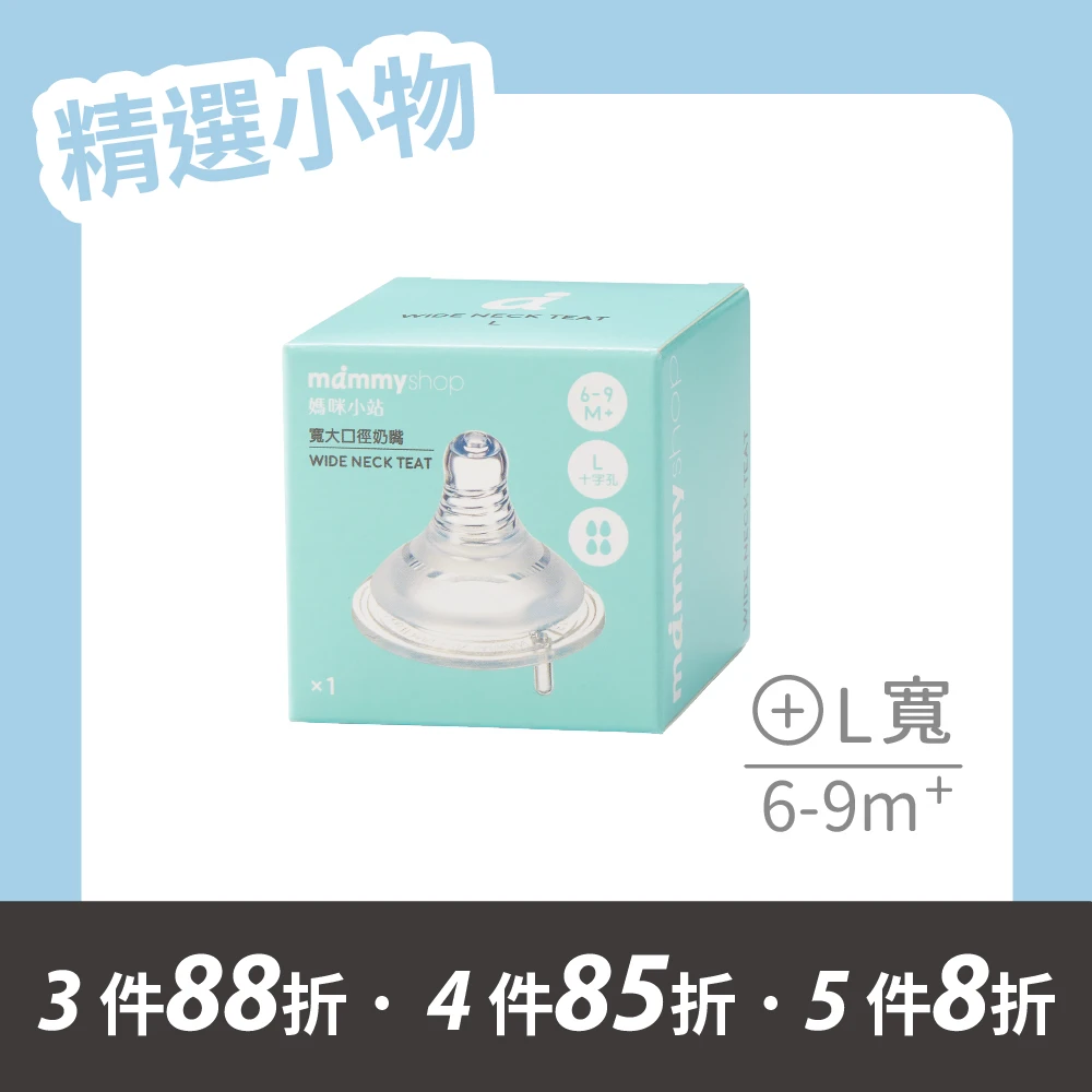 母感體驗2.5 奶嘴 1入裝 (寬大口徑 / L / 十字孔)