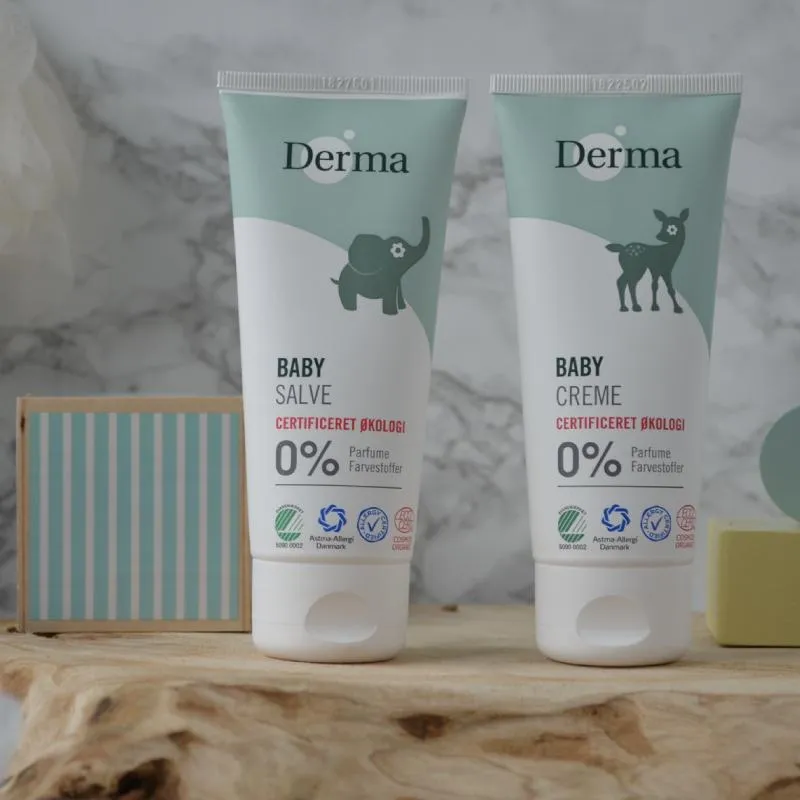 【Derma丹麥德瑪】寶寶有機滋潤護膚霜250ml(家庭號)