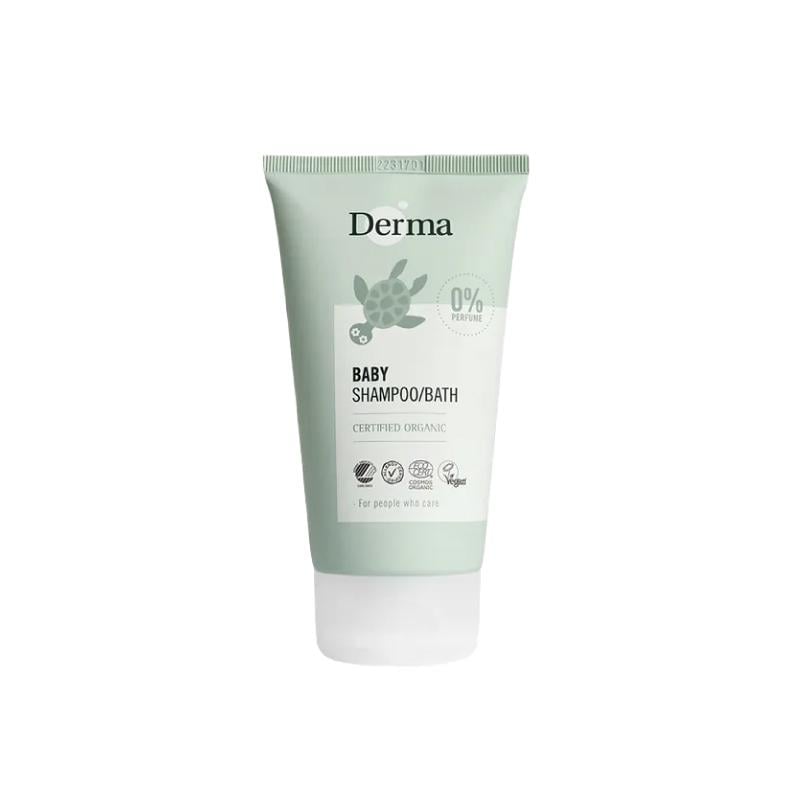 【Derma丹麥德瑪】有機水嫩洗髮沐浴露 150ml