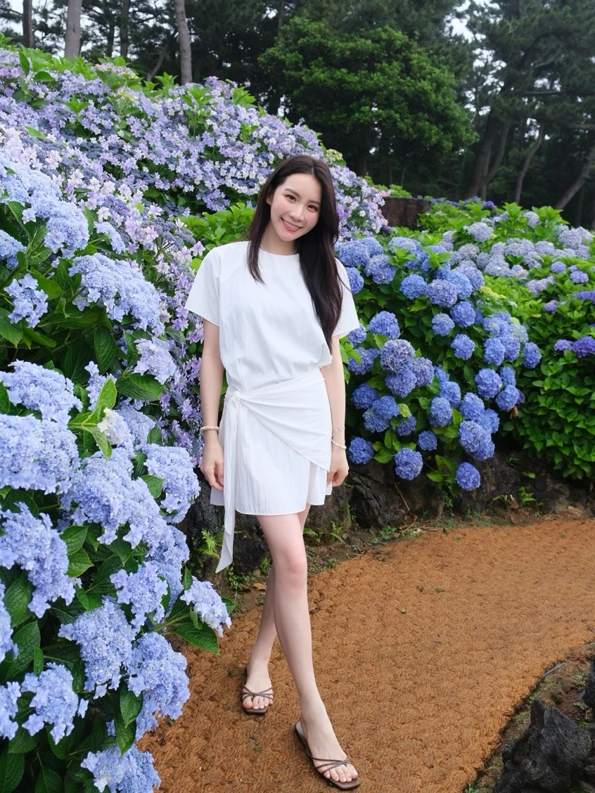 W35-正韓甜美短袖洋裝