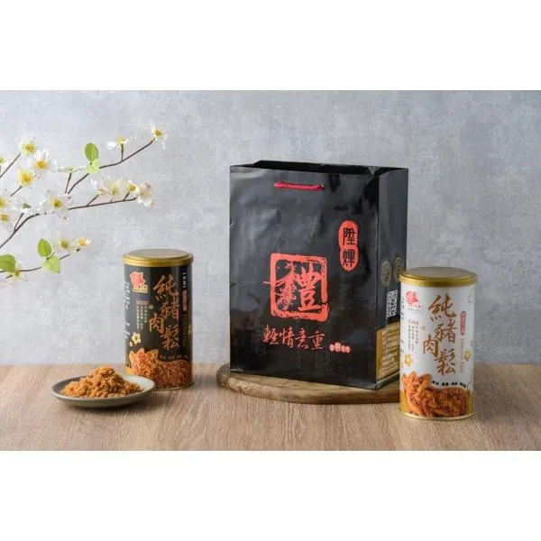 純味經典100%純豬肉二入禮袋｜純豬肉鬆送禮