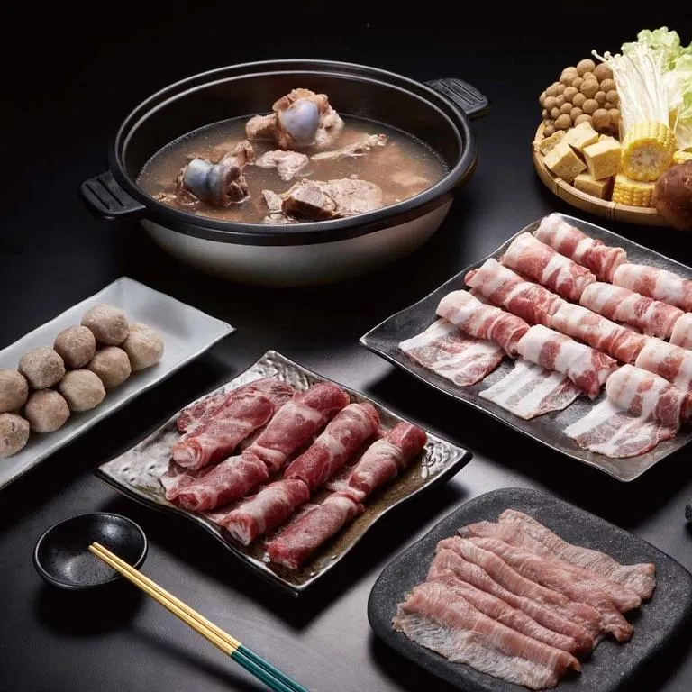 丸美松阪火鍋組6人份｜松阪豬＋貢丸 高檔火鍋饗宴