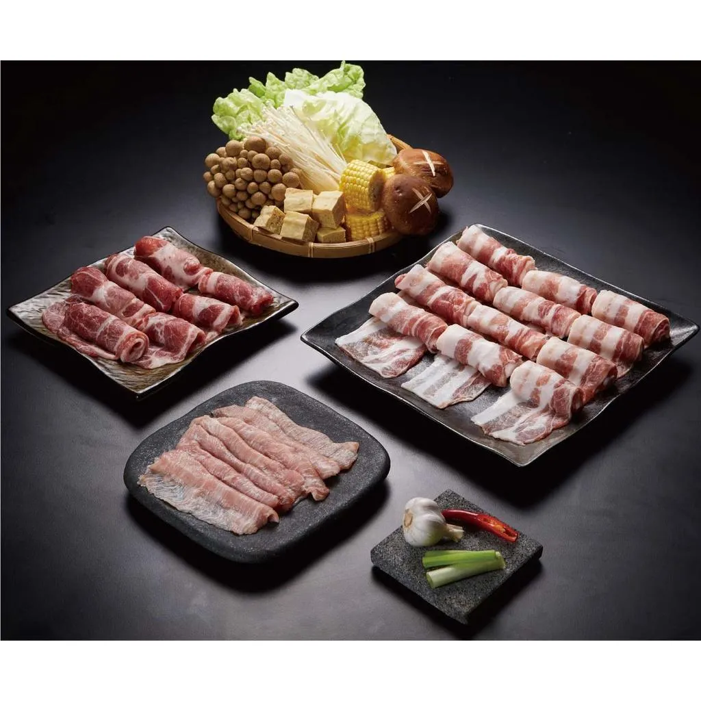涮肉三品組4人份｜梅花里肌松阪 多樣火鍋肉品