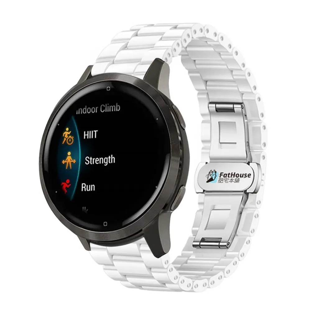 GARMIN 陶瓷錶帶 平口錶帶 手錶錶帶 抗刮耐磨超透亮
