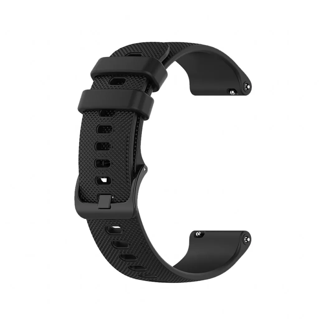Garmin 透氣防水格紋橡膠錶帶 格紋錶帶 橡膠錶帶