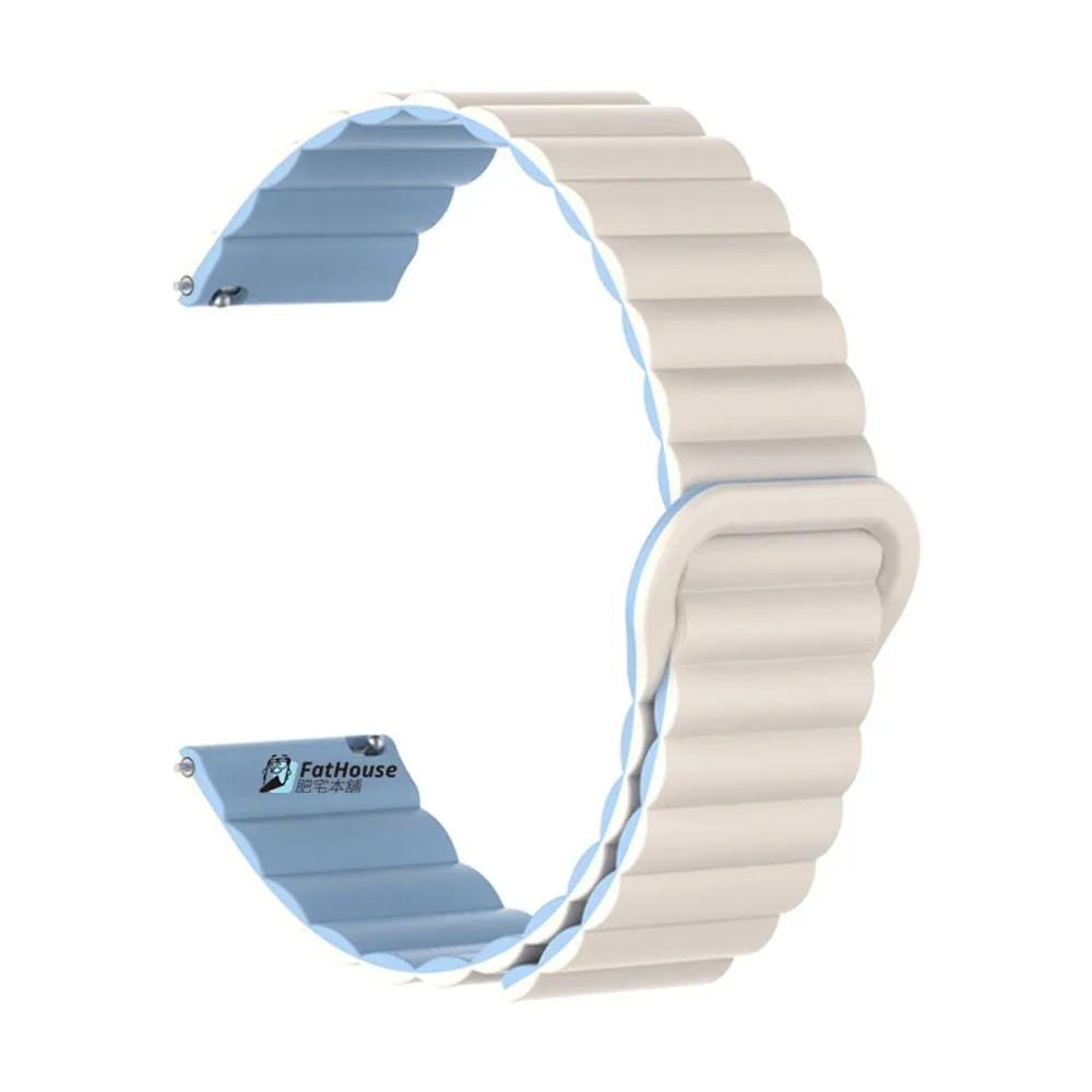 小米 WATCH S4 PRO S3 S2 S1 PRO ACTIVE 磁吸矽膠錶帶 22mm 雙色 矽膠錶帶 錶帶