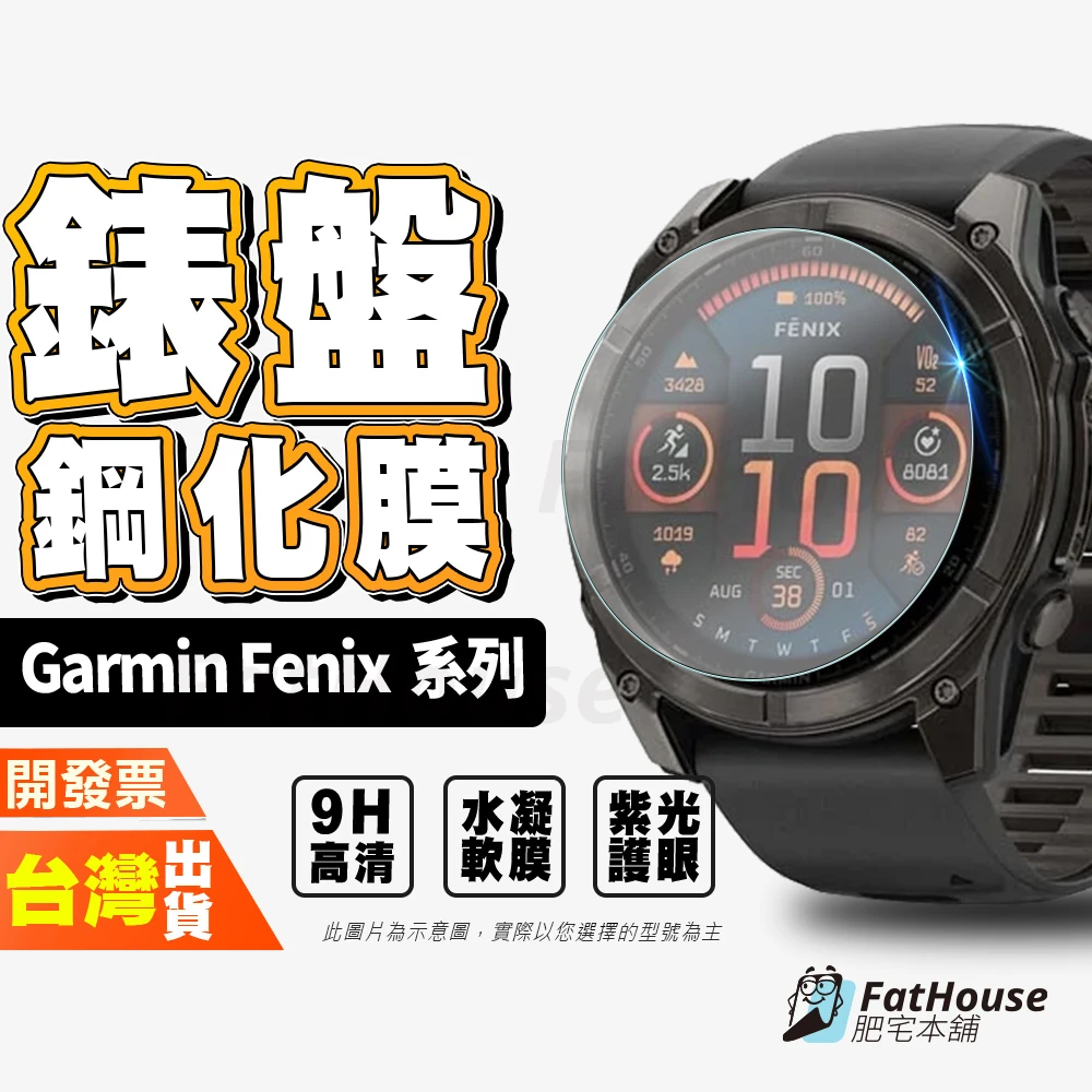 Garmin Fenix 8 Solar 7X 7S 7 6X 6S 6 5S 5 3 HR 高清 水凝膜 手錶保護貼