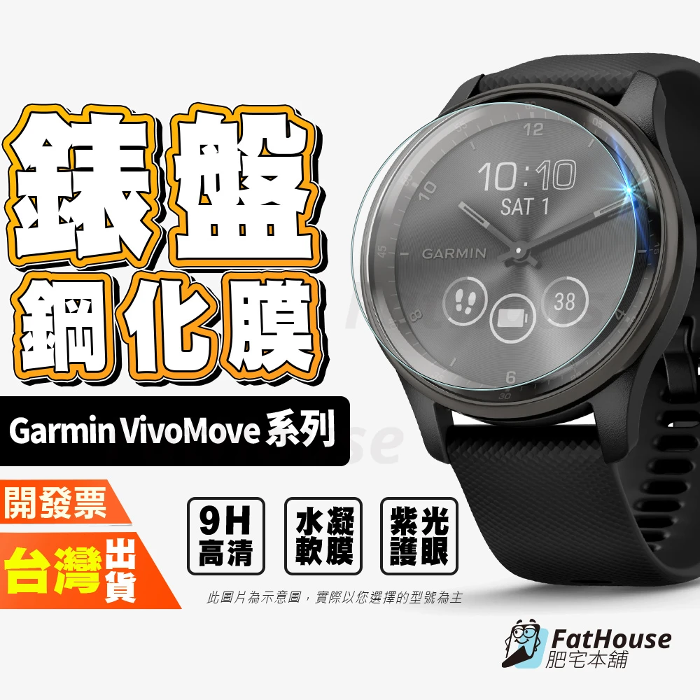 Garmin Vivoactive 6 5 4 3 Trainer VivoMove 紫光 水凝膜 手錶 鋼化膜 保護貼