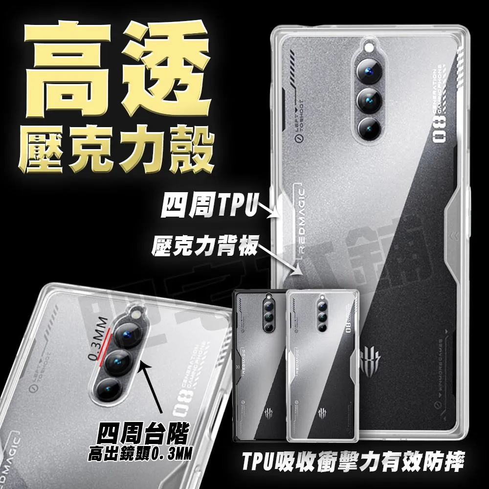 紅魔 9 8S 8 PRO PRO+ IMAK 四角 手機殼 防摔殼 AR 保護殼 鋼化膜 保護貼 鏡頭膜 背膜 %