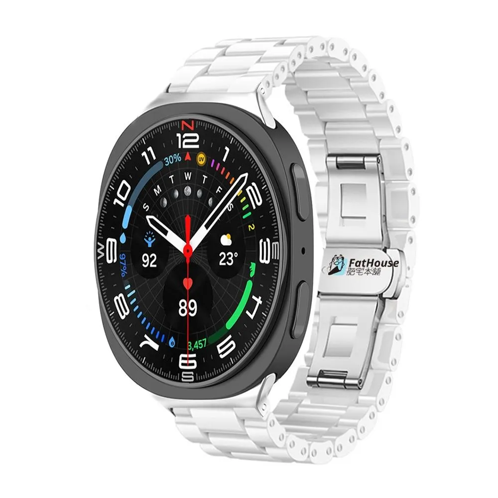 三星 Galaxy Watch 8 Classic 陶瓷錶帶 手錶錶帶 錶帶 抗刮耐磨超透亮