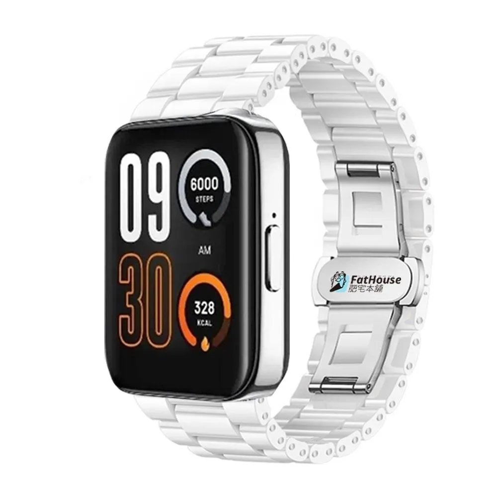 Realme Watch 3 pro 2 pro s 陶瓷錶帶 平口錶帶 手錶錶帶 抗刮耐磨