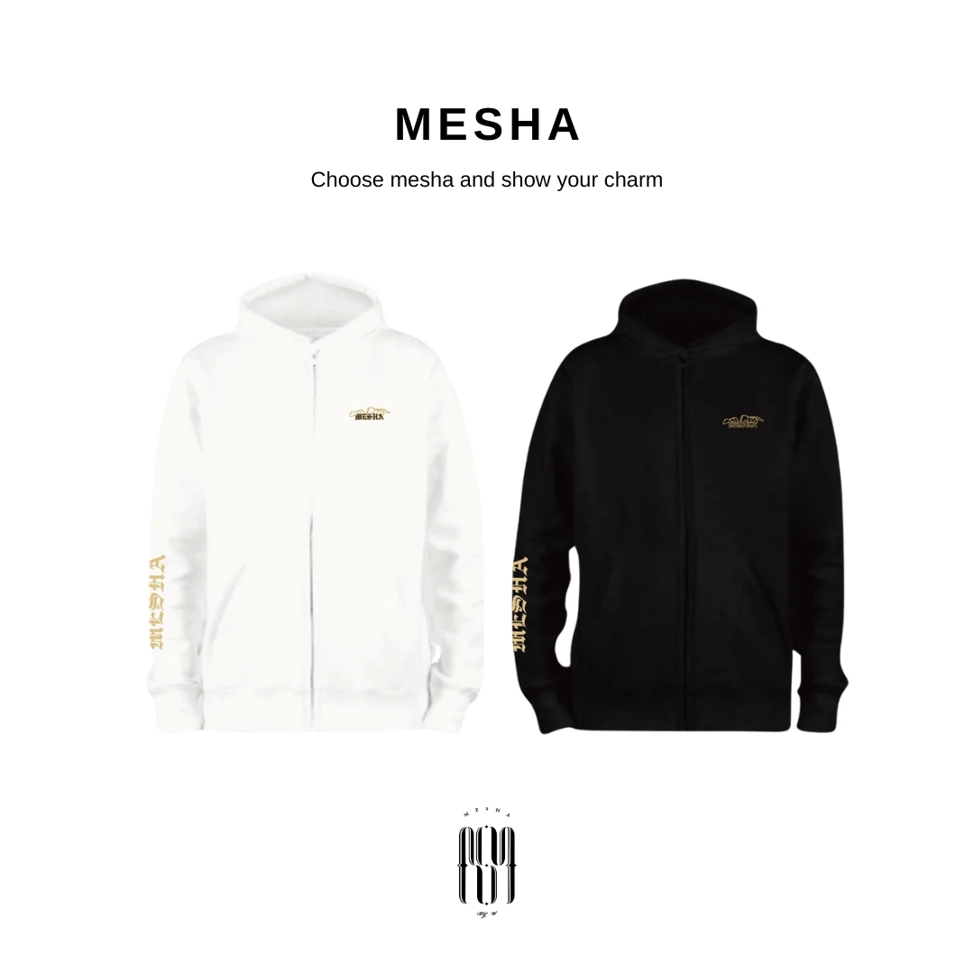 【MESHA】神秘蛇影｜拉鍊連帽外套(2色)