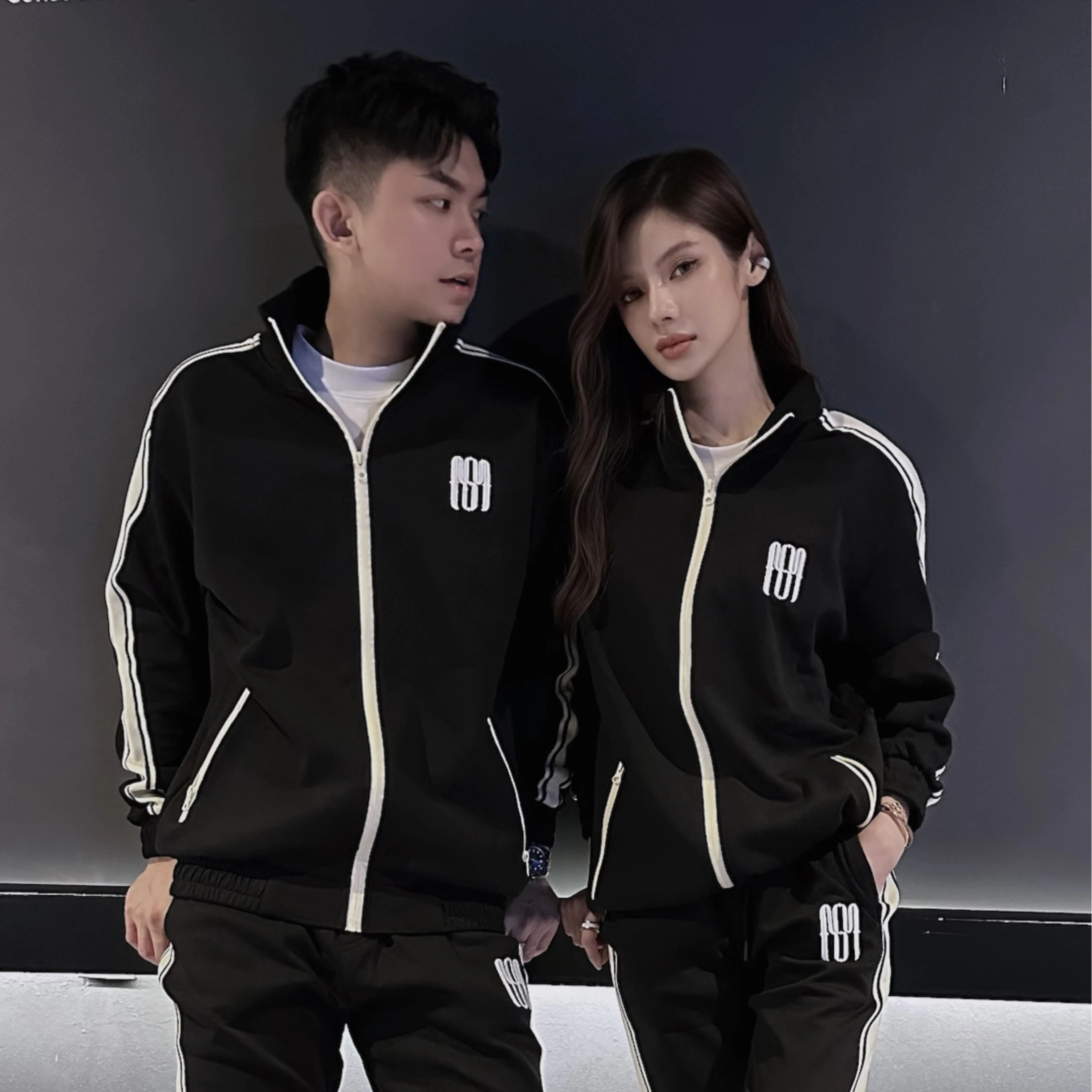 【MESHA】LOGO款｜雙面平織布休閒套裝