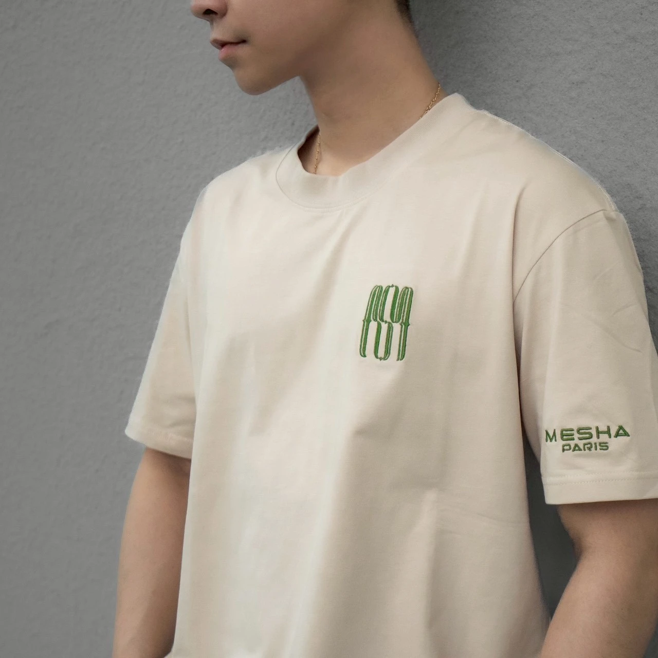 【MESHA】刺繡Logo|沙荒丘 · 綠標