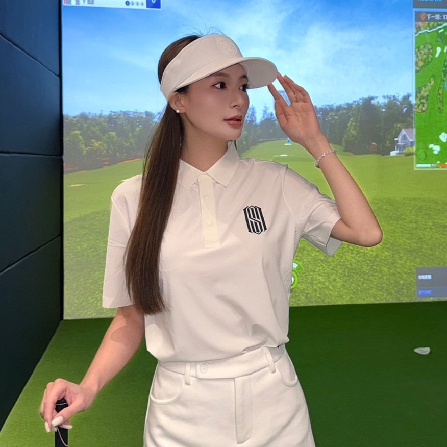 【MESHA】紳士LOGO款 雪境白｜Polo衫 Mesha｜年輕人必備穿搭品牌，帥到不解釋