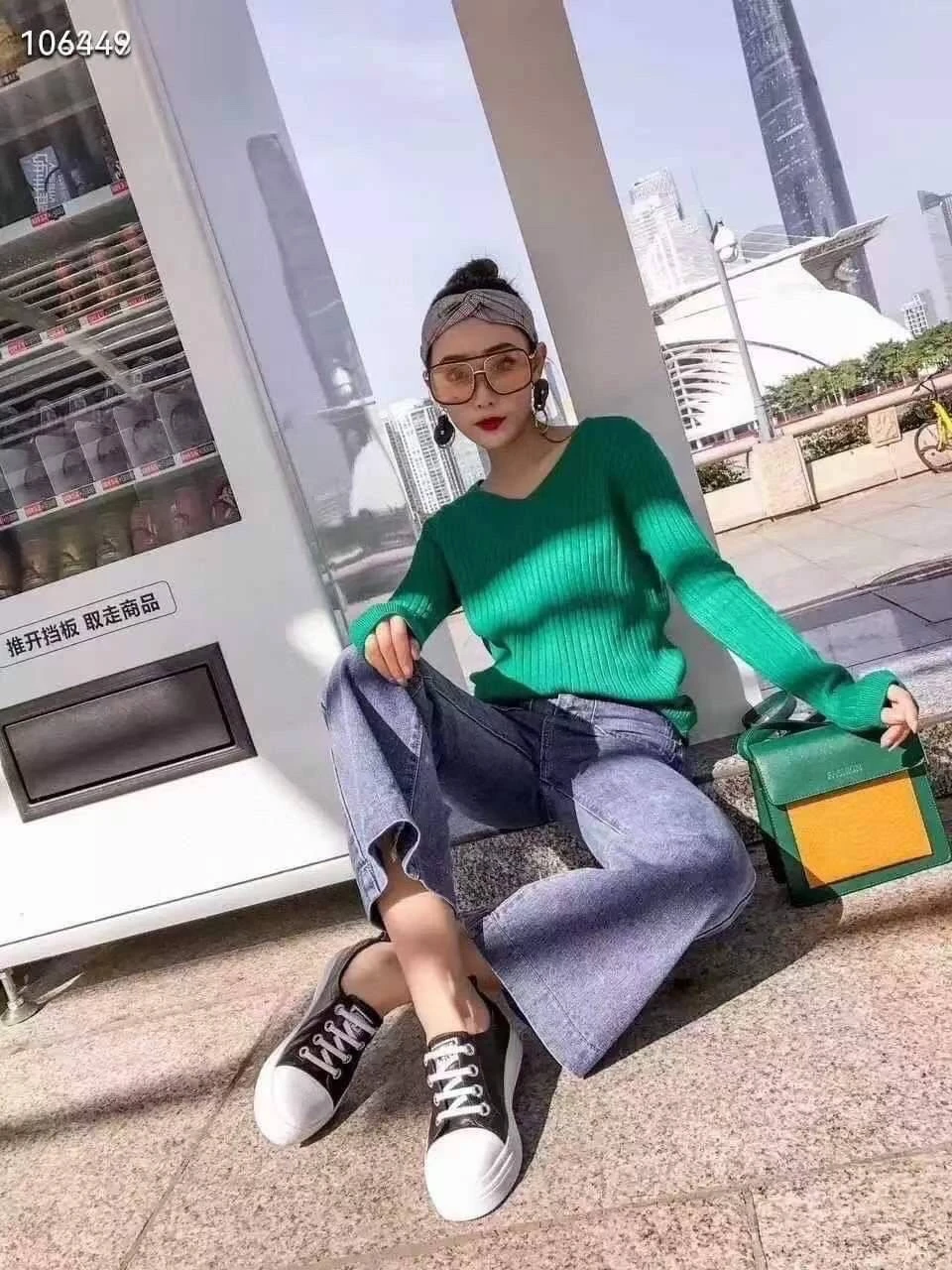 小羊皮百搭休閒鞋(黑/白) #8008