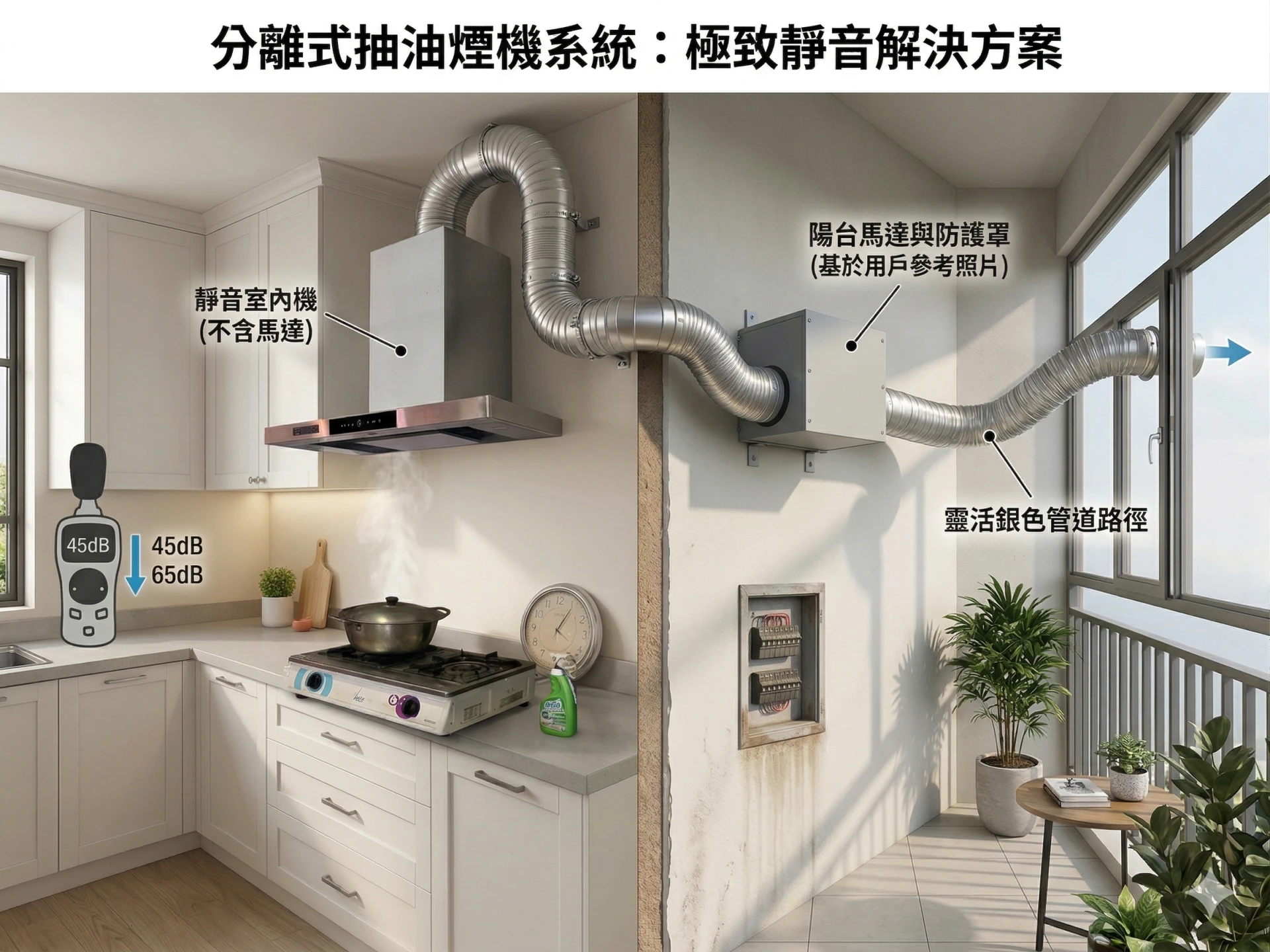 分離式抽油煙機專業場勘@YIN
