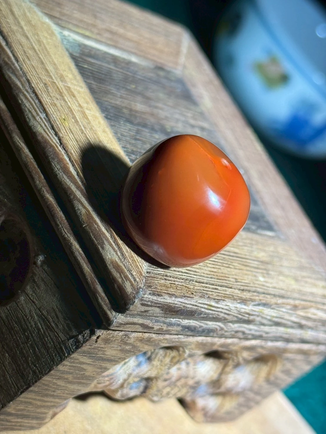 尺寸19*18｜瓦西南紅老型珠(10.7克)