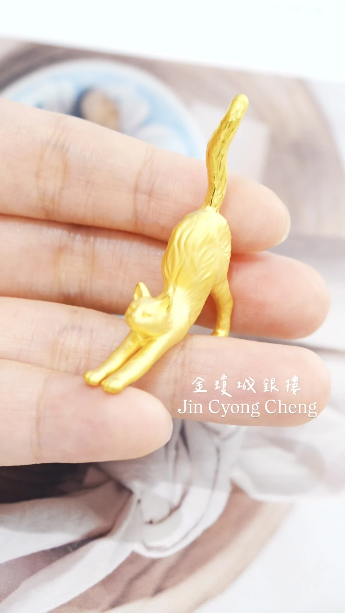 慵懶小貓擺件