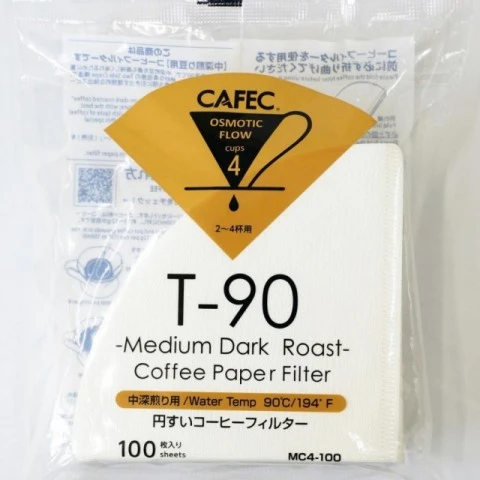 CAFEC。三洋。 T90 錐形咖啡濾紙(100入)