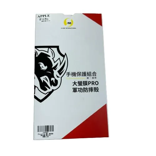 O-ONE Apple iPhone 13 Pro 大螢膜PRO+軍功防摔殼 手機保護組