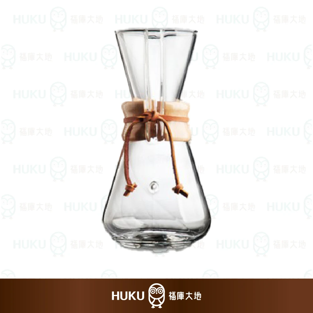 【美國】CHEMEX 經典手沖玻璃咖啡濾壺(約300ml)