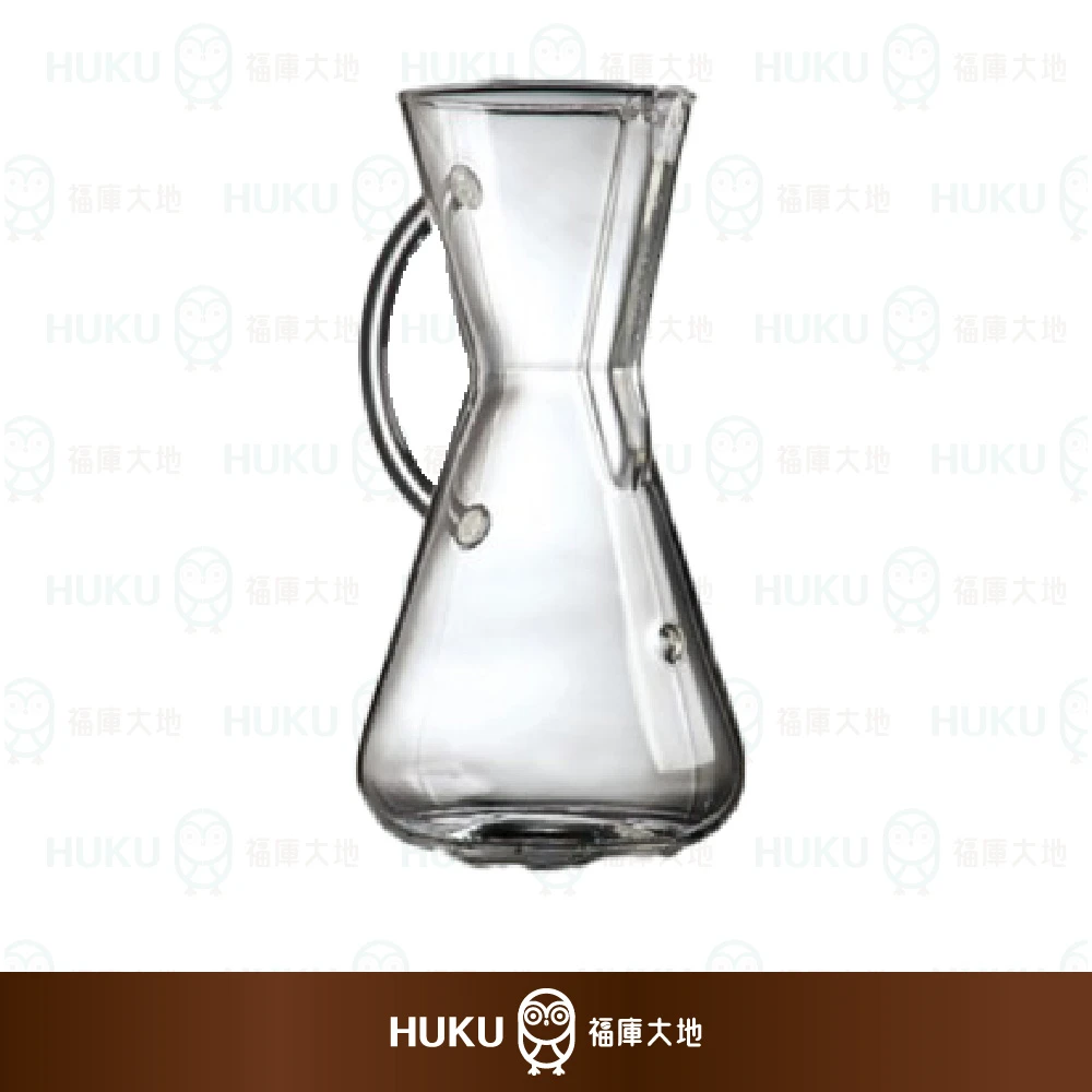 【美國】CHEMEX經典手沖玻璃咖啡濾壺-玻璃把手(約300ml)