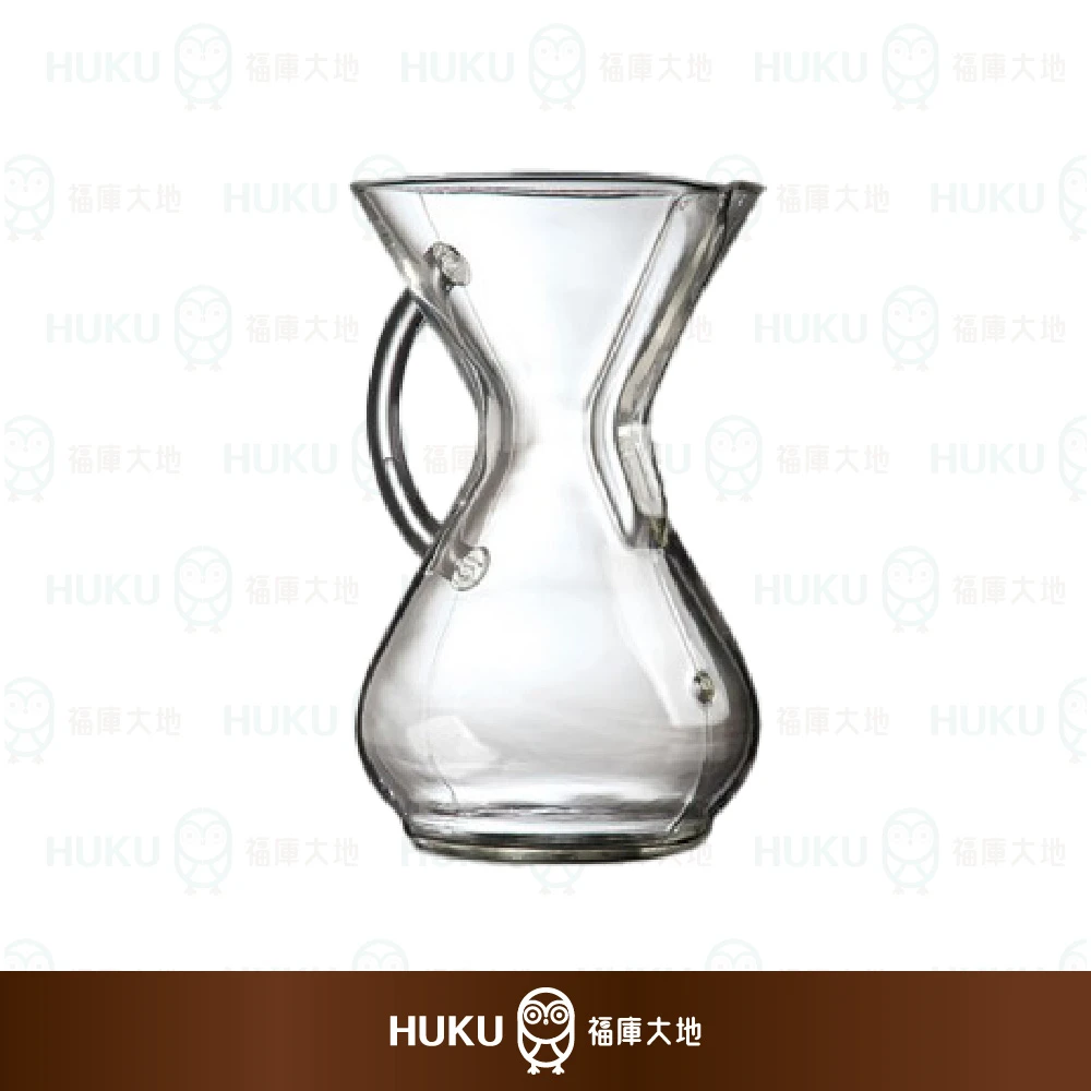 【美國】CHEMEX經典手沖玻璃咖啡濾壺-把手(約600ml)