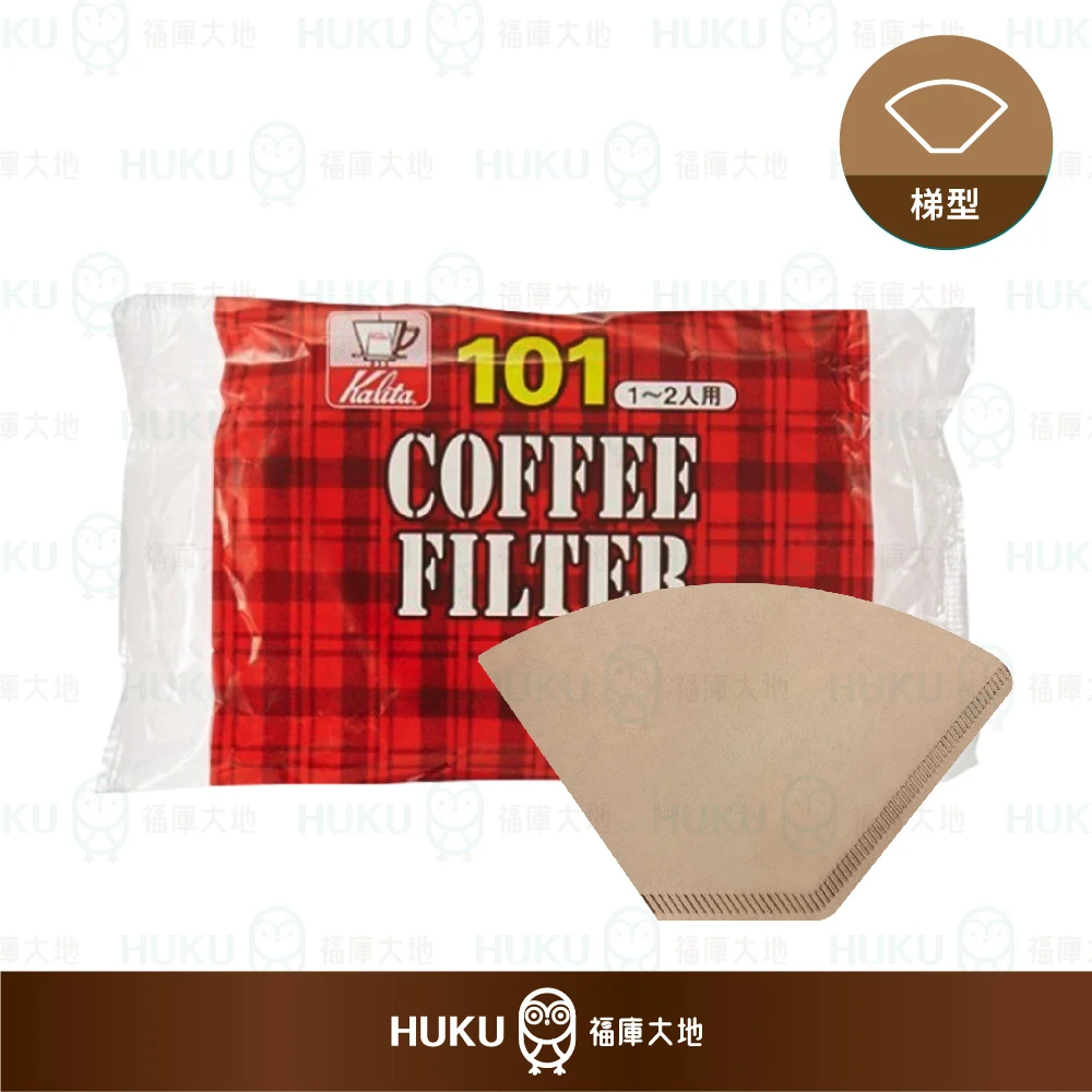 Kalita NK 101／102／103 梯形濾紙 100入｜無漂白｜日本製