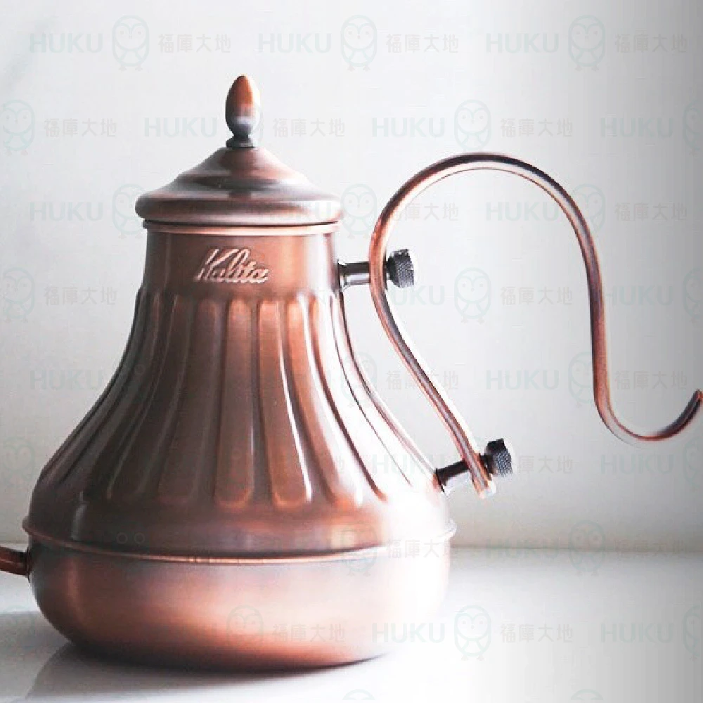 Kalita 銅製細口手沖壺（900ml）｜日本製咖啡壺原銅色｜經典控水設計福