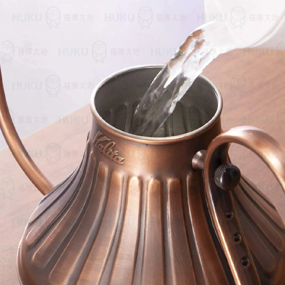 Kalita 銅製細口手沖壺（900ml）｜日本製咖啡壺原銅色｜經典控水設計福