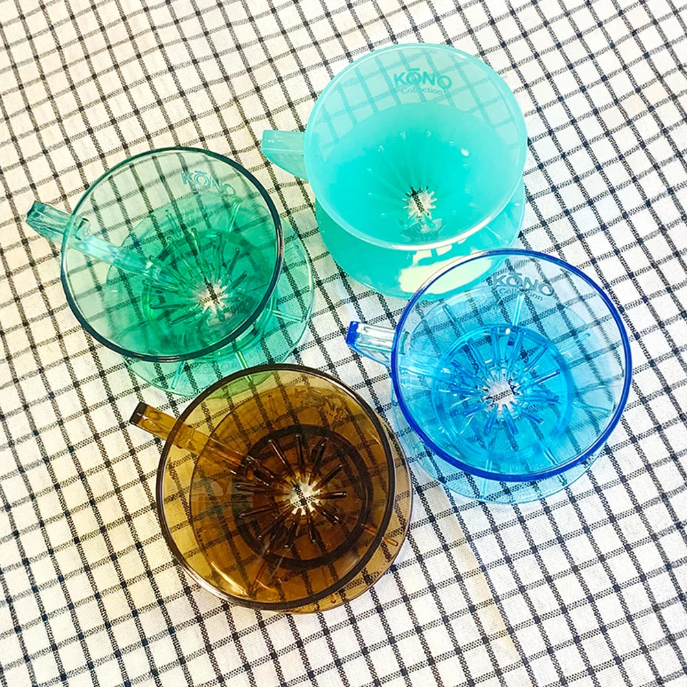 Kono河野2024限定款琥珀色01錐形濾杯｜MEIMON 透光版｜日本製1~2