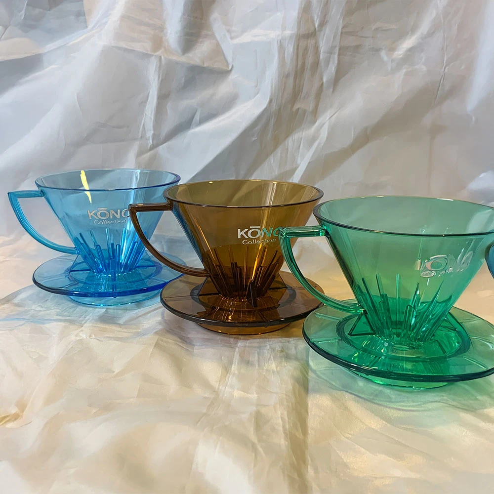 Kono河野2024限定款琥珀色01錐形濾杯｜MEIMON 透光版｜日本製1~2