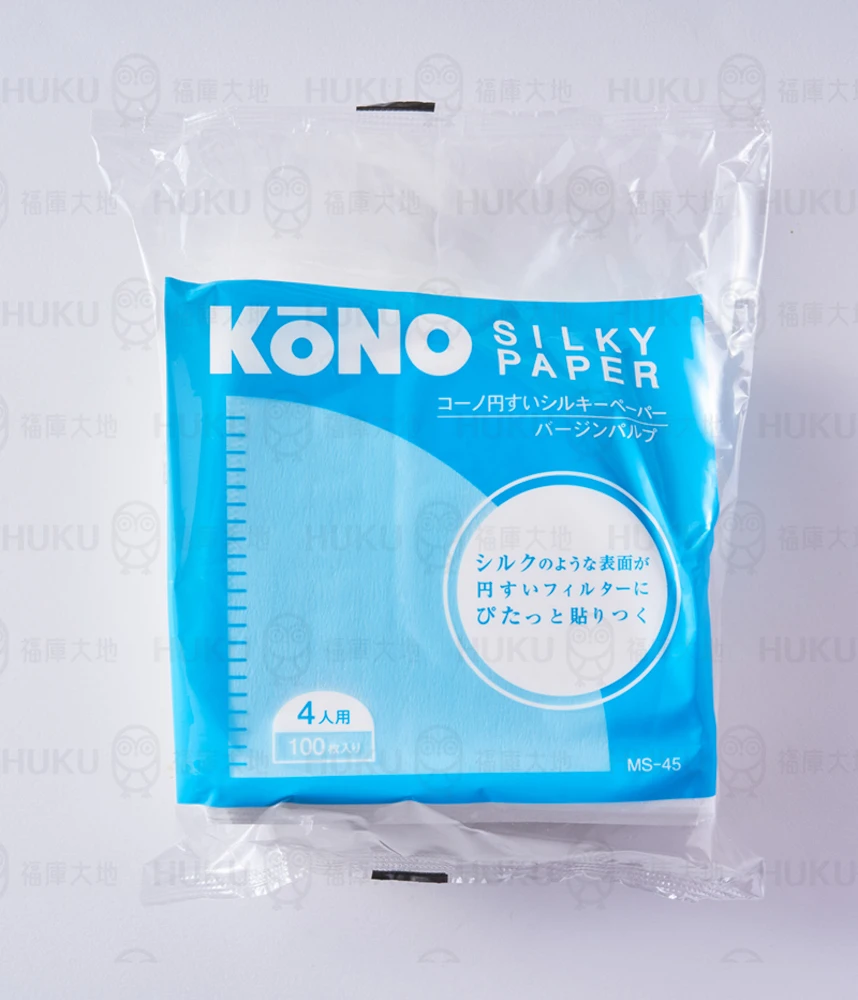 KONO 絲質漂白濾紙｜1~4人份
