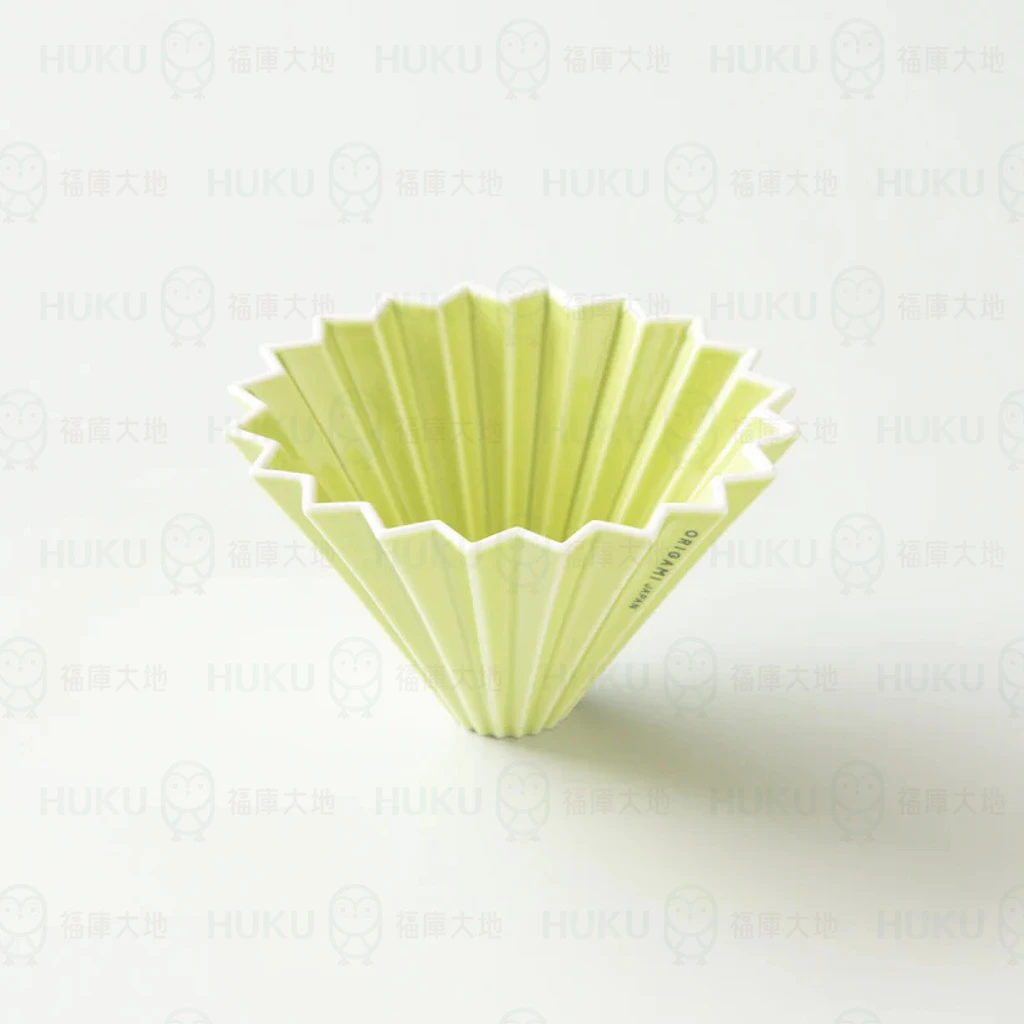 Origami 摺紙濾杯 草綠色 M號｜含樹酯底座｜日本製