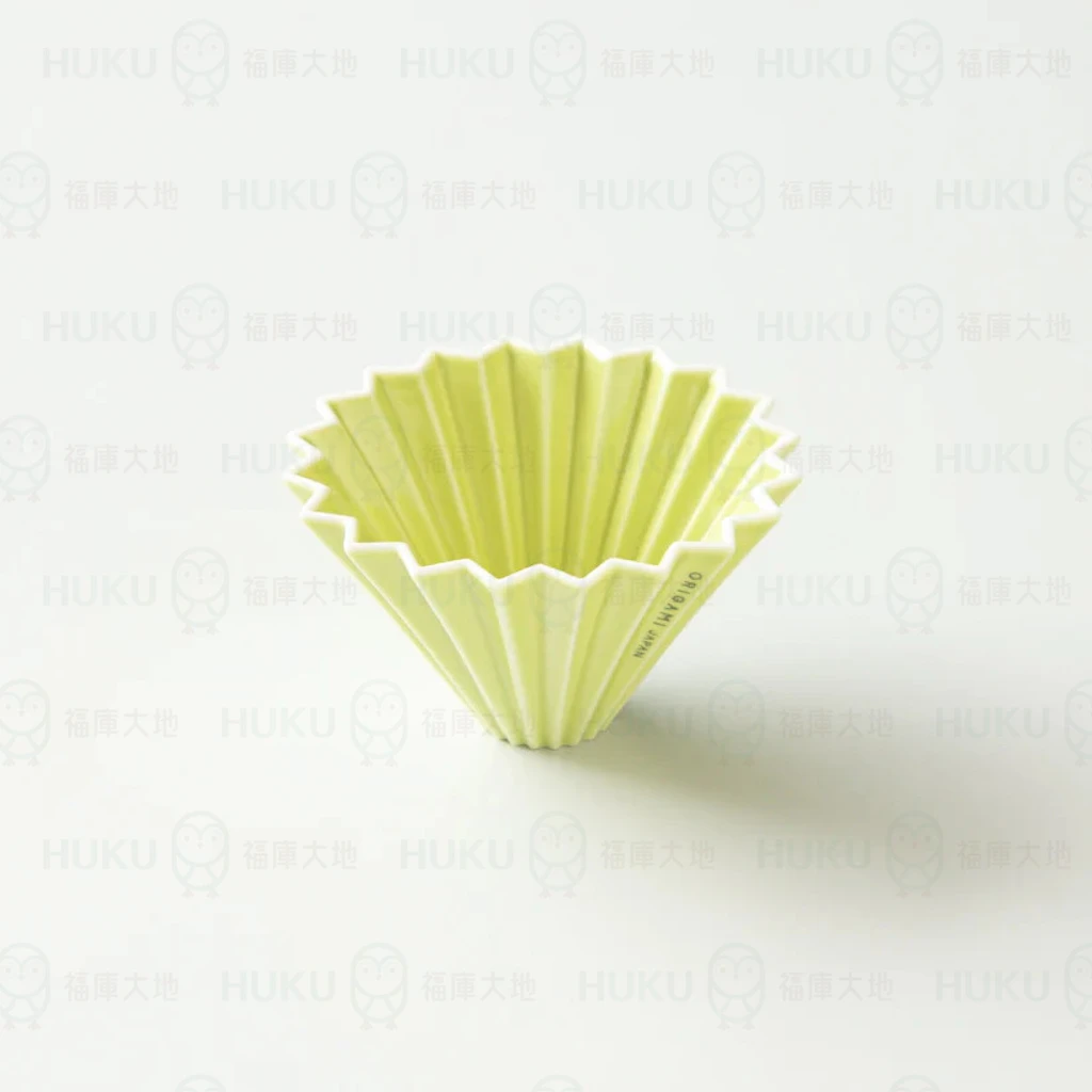 Origami 摺紙濾杯 草綠色 S號｜含樹酯底座｜日本製