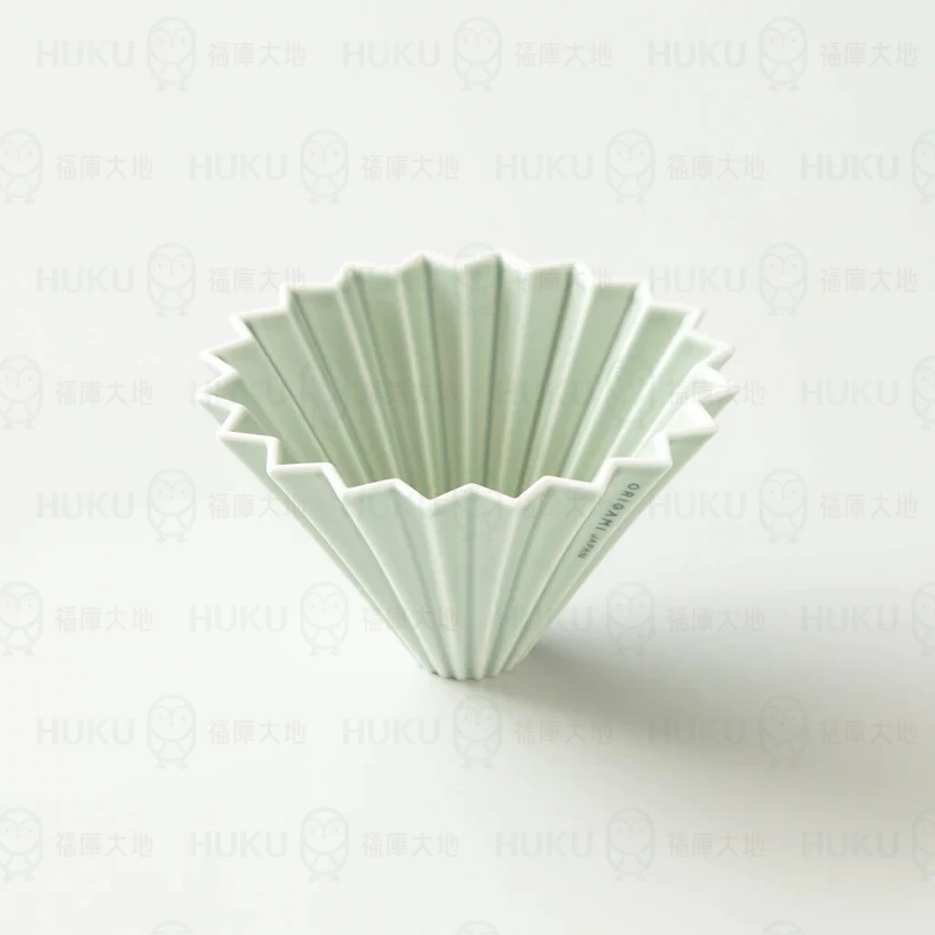 Origami 摺紙濾杯 霧綠色 M號｜含樹酯底座｜日本製