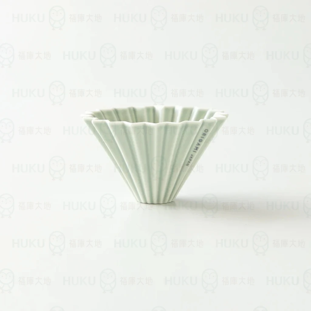 Origami 摺紙濾杯 霧綠色 S號｜含樹酯底座｜日本製