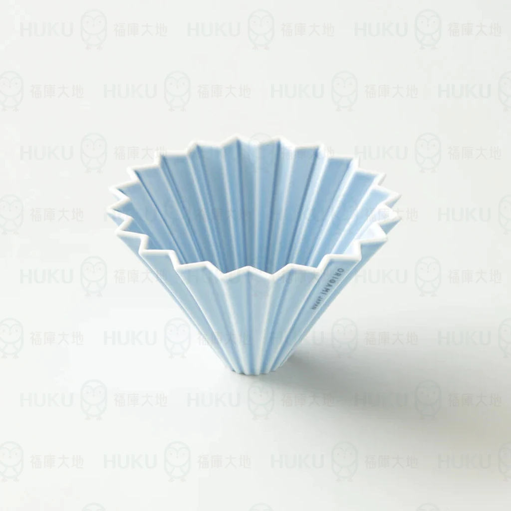 Origami 摺紙濾杯 霧藍色 M號｜含樹酯底座｜日本製