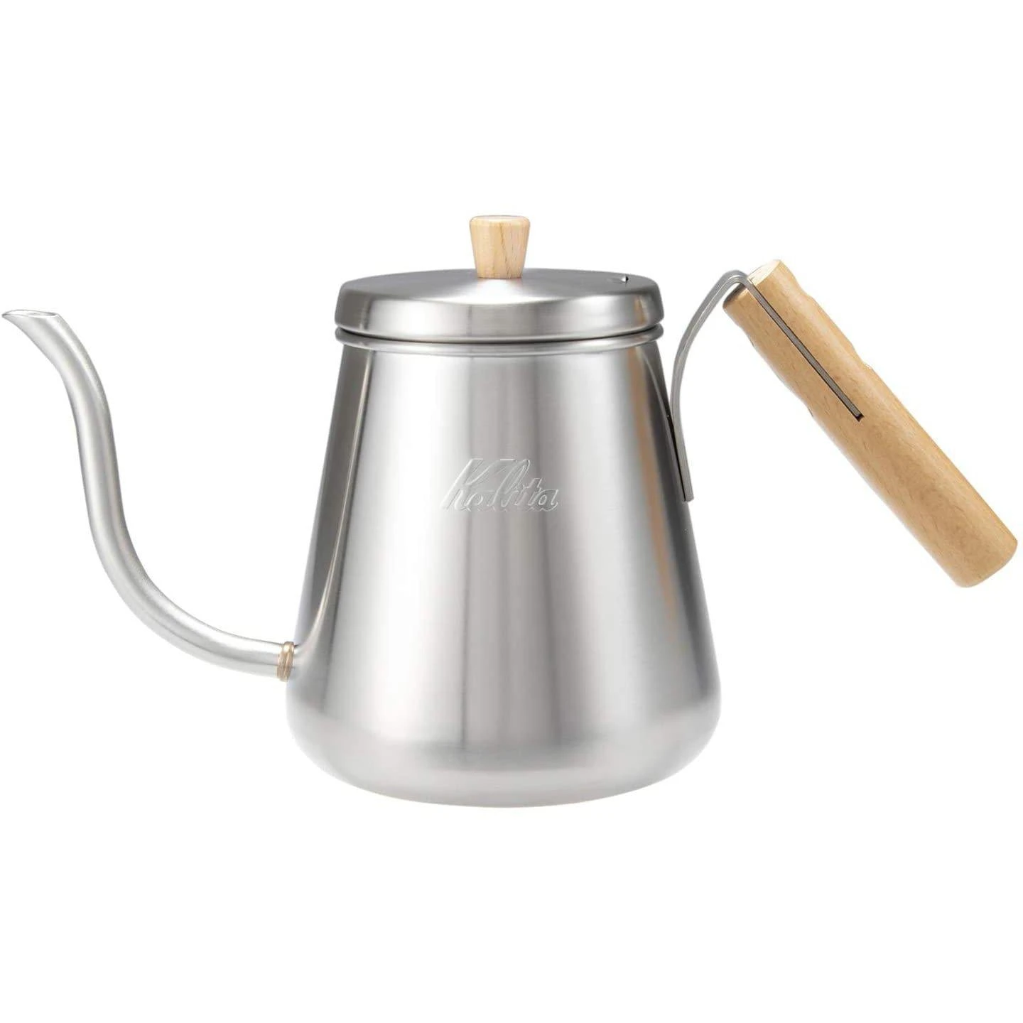 Kalita × TSUBAME 細口手沖壺 1000ml｜原木把手｜日本製